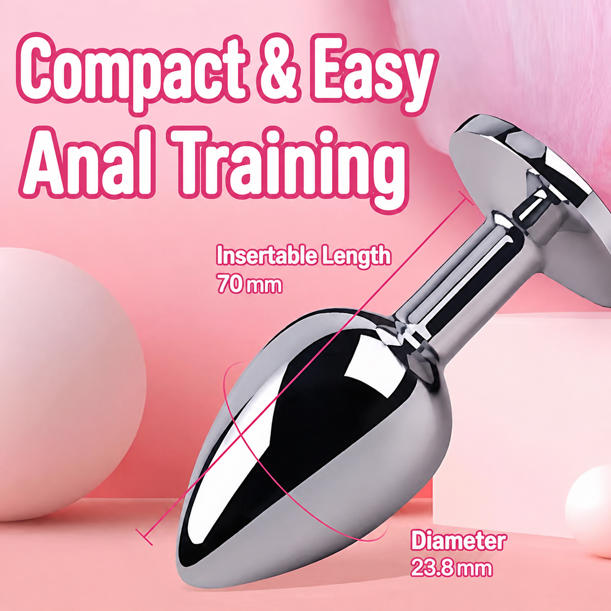 Fox Tail Anal Plug – Faux Fur Tail Butt Plug Costume Accessory