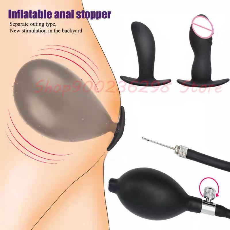 Inflatable Anal Plug with Hand Pump – Adjustable Pressure Personal Pleasure Toy