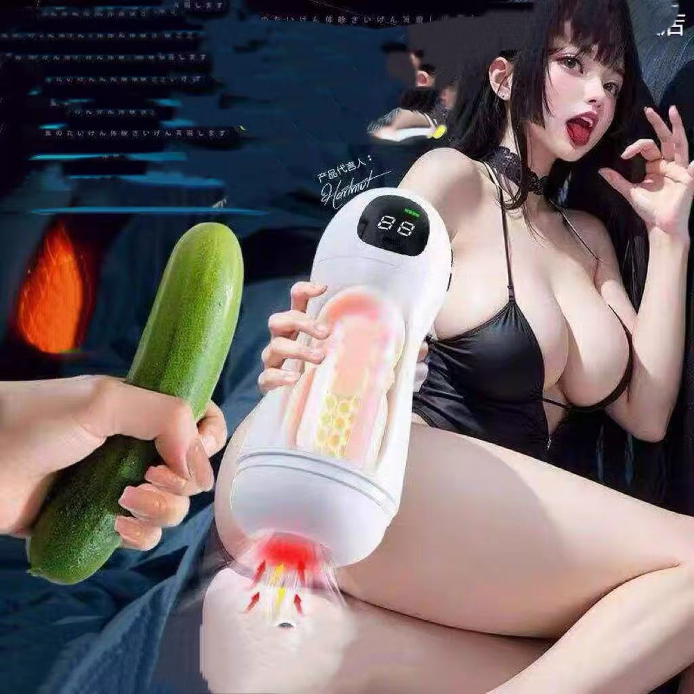 Automatic Electric Male Masturbator with Digital Display – Hands-Free Pleasure Stroker