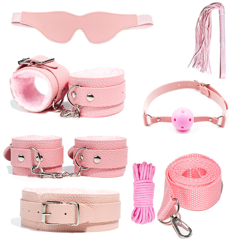 10-Piece Adult Roleplay Restraint Set | Soft-Lined, Adjustable Design in Black or Pink