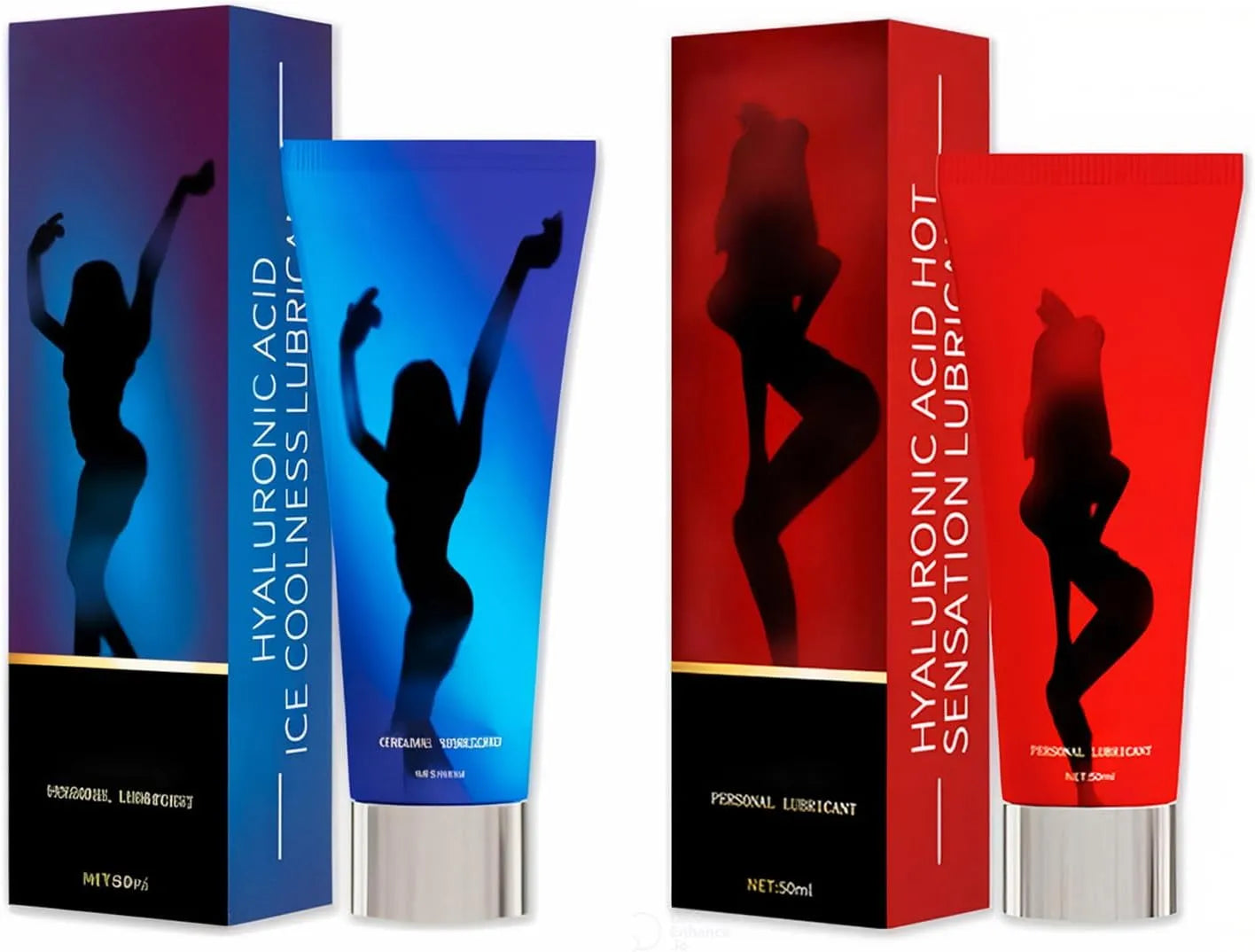 Hyaluronic Acid Cooling Intimate Lubricant Gel 50mL | Silky, Refreshing & Easy to Clean