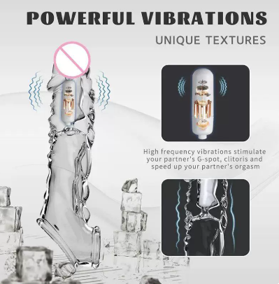 Reusable Penis Sleeve Vibrator Penis Ring Extender