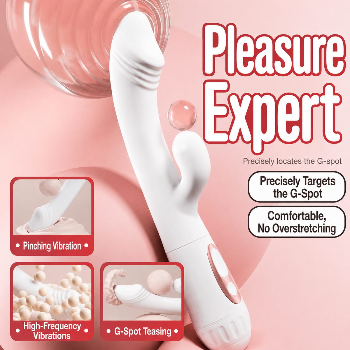 Rechargeable Electric Vibrating Wand – Ergonomic Personal Massager