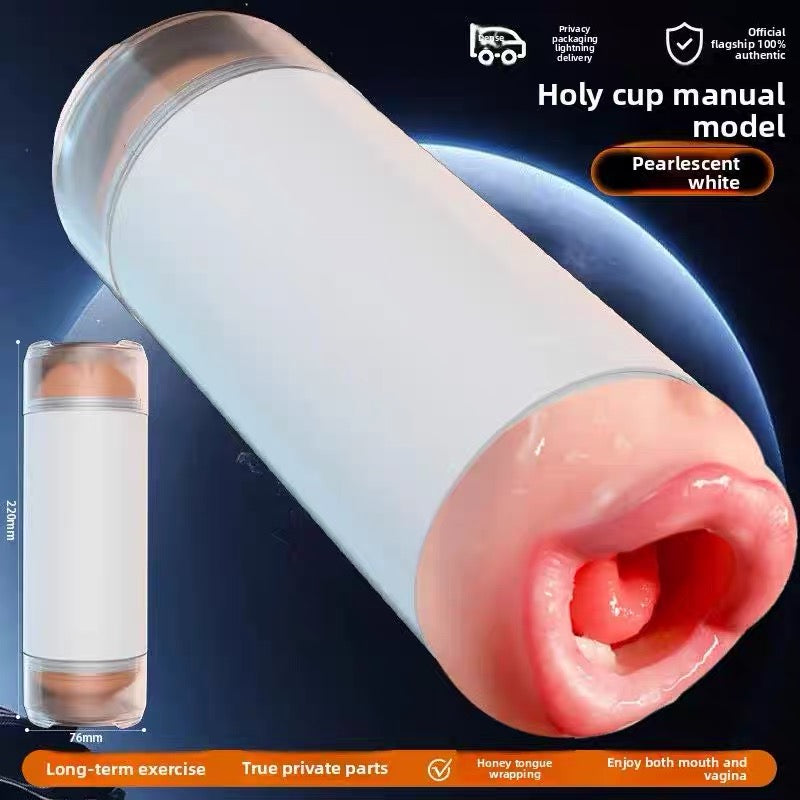 Dual-Ended Electric Male Masturbator – Double-Sided Pleasure Cup